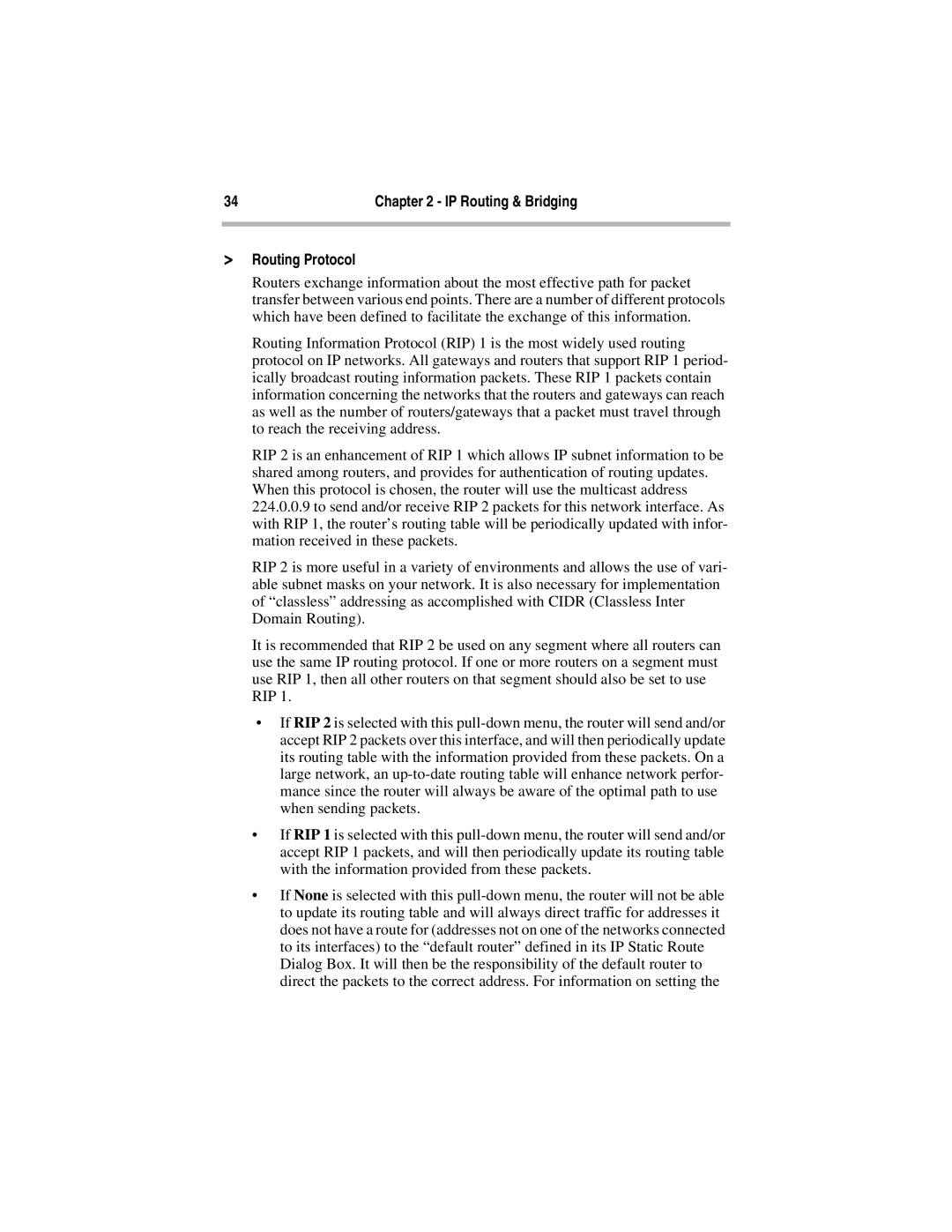 Compatible Systems 5.4 manual Routing Protocol 