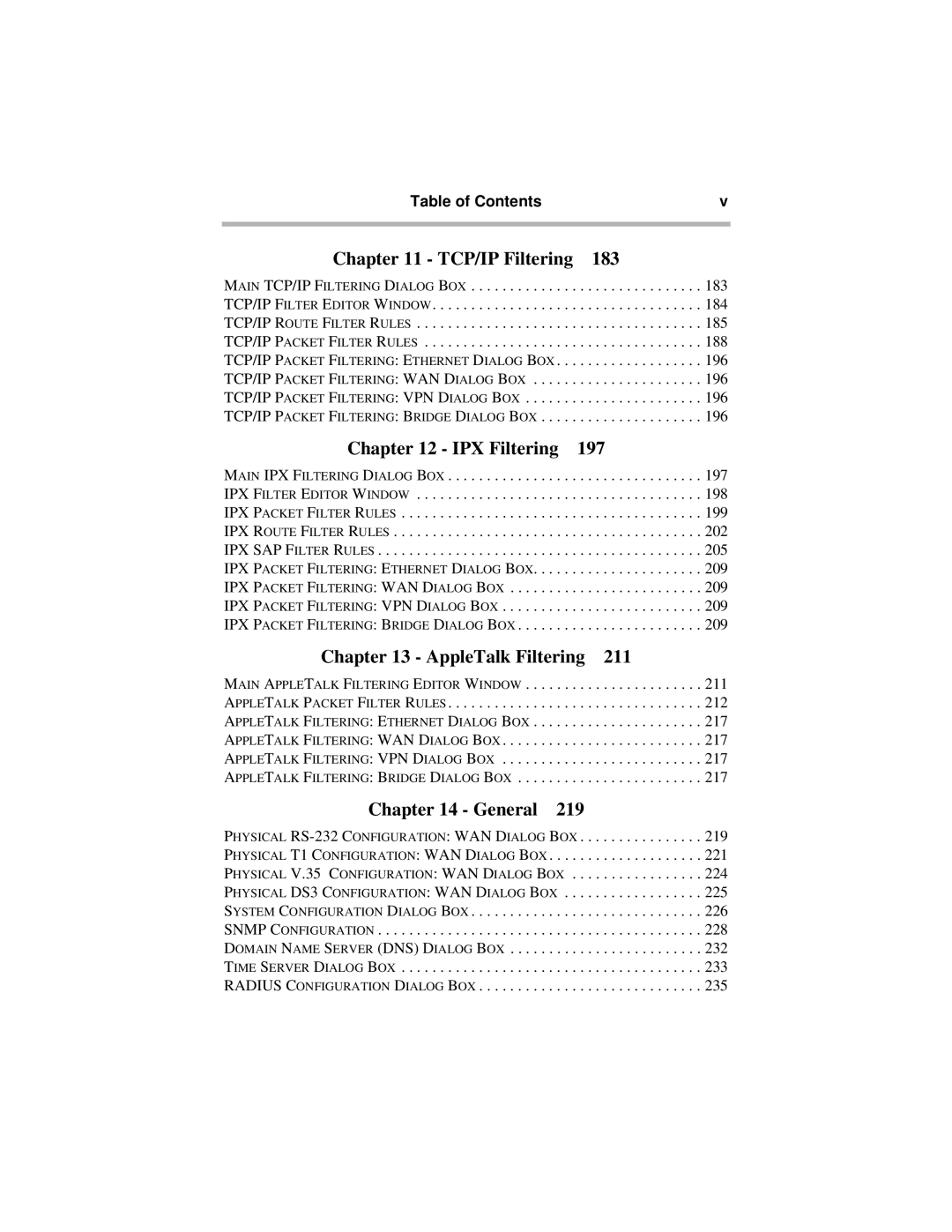 Compatible Systems 5.4 manual TCP/IP Filtering 183 