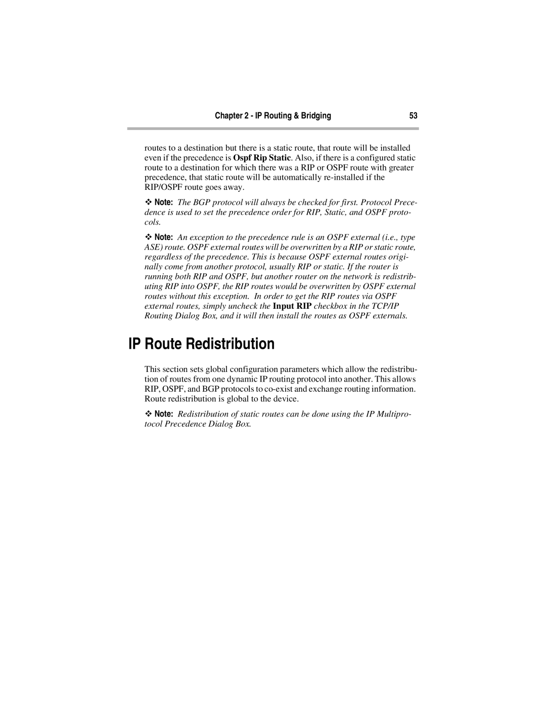 Compatible Systems 5.4 manual IP Route Redistribution 