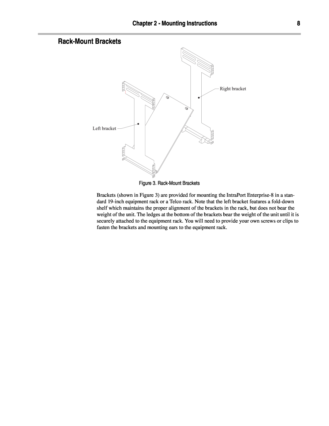 Compatible Systems A00-1869, Enterprise-8 manual Rack-Mount Brackets 