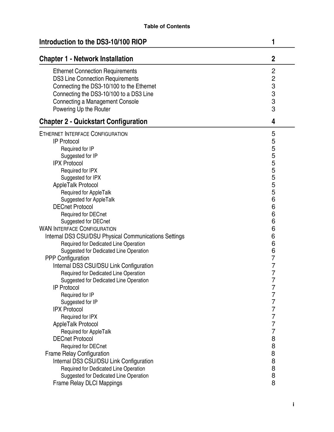 Compatible Systems manual Introduction to the DS3-10/100 Riop Network Installation, Quickstart Configuration 