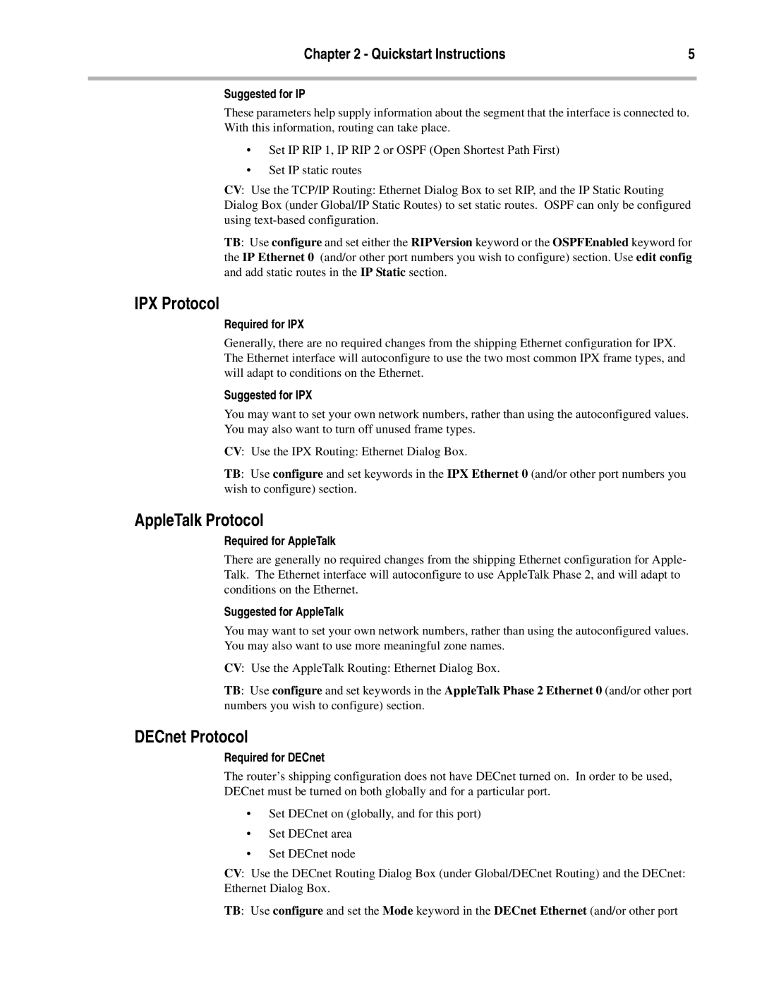 Compatible Systems DS3 manual IPX Protocol, AppleTalk Protocol, DECnet Protocol 