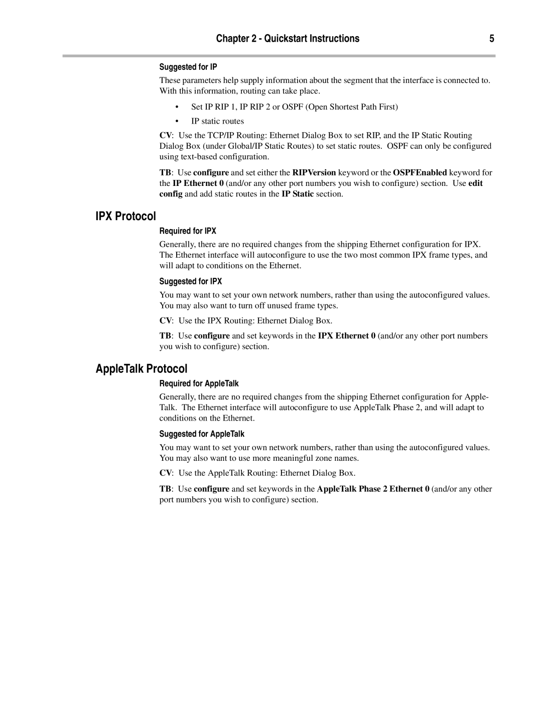 Compatible Systems OCTAL V.35 manual IPX Protocol, AppleTalk Protocol 