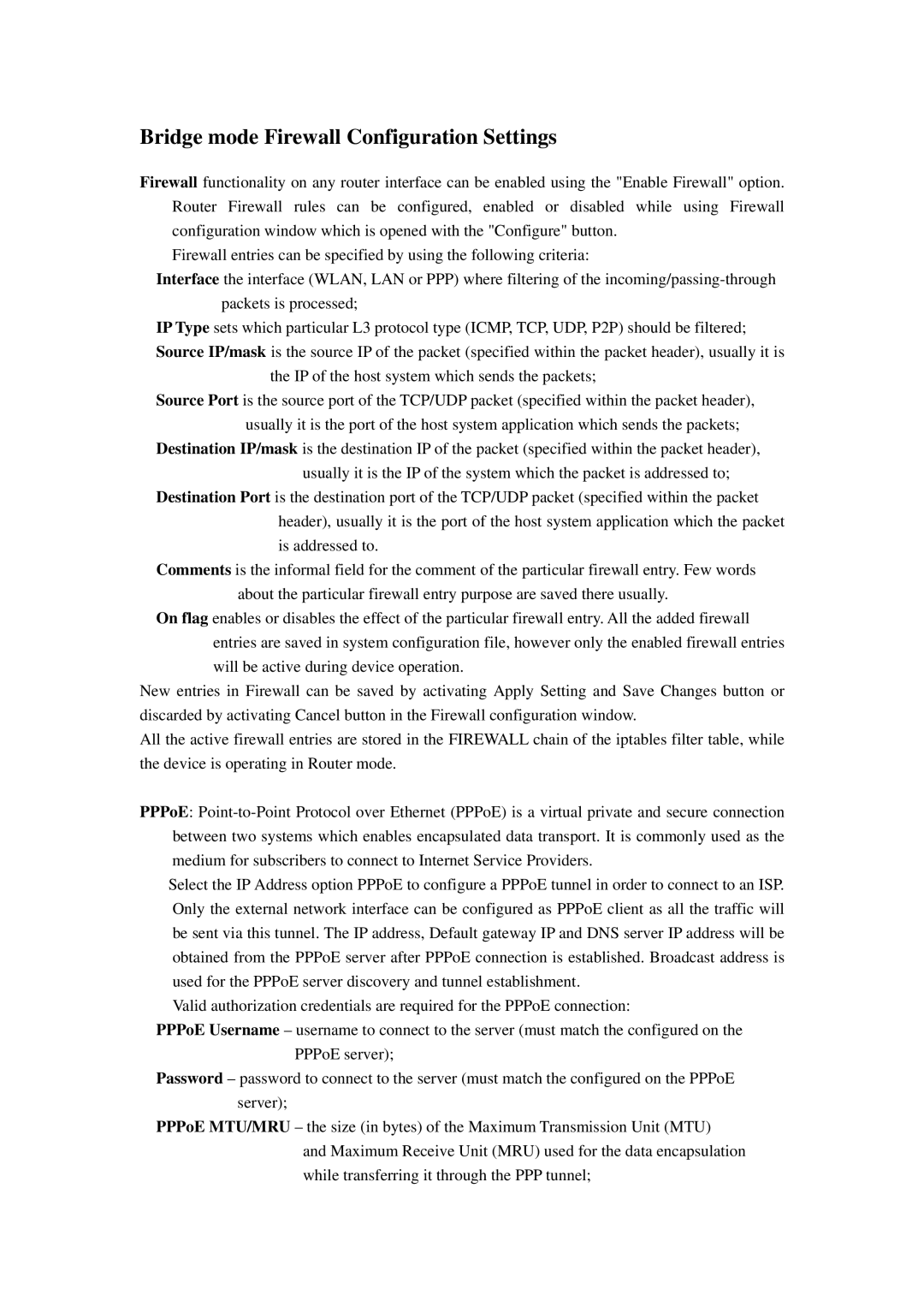 Compex Systems 802.11N manual IP of the host system which sends the packets 