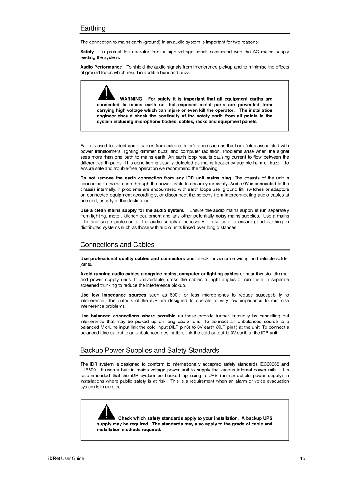 Compex Systems AP4530 manual Earthing 