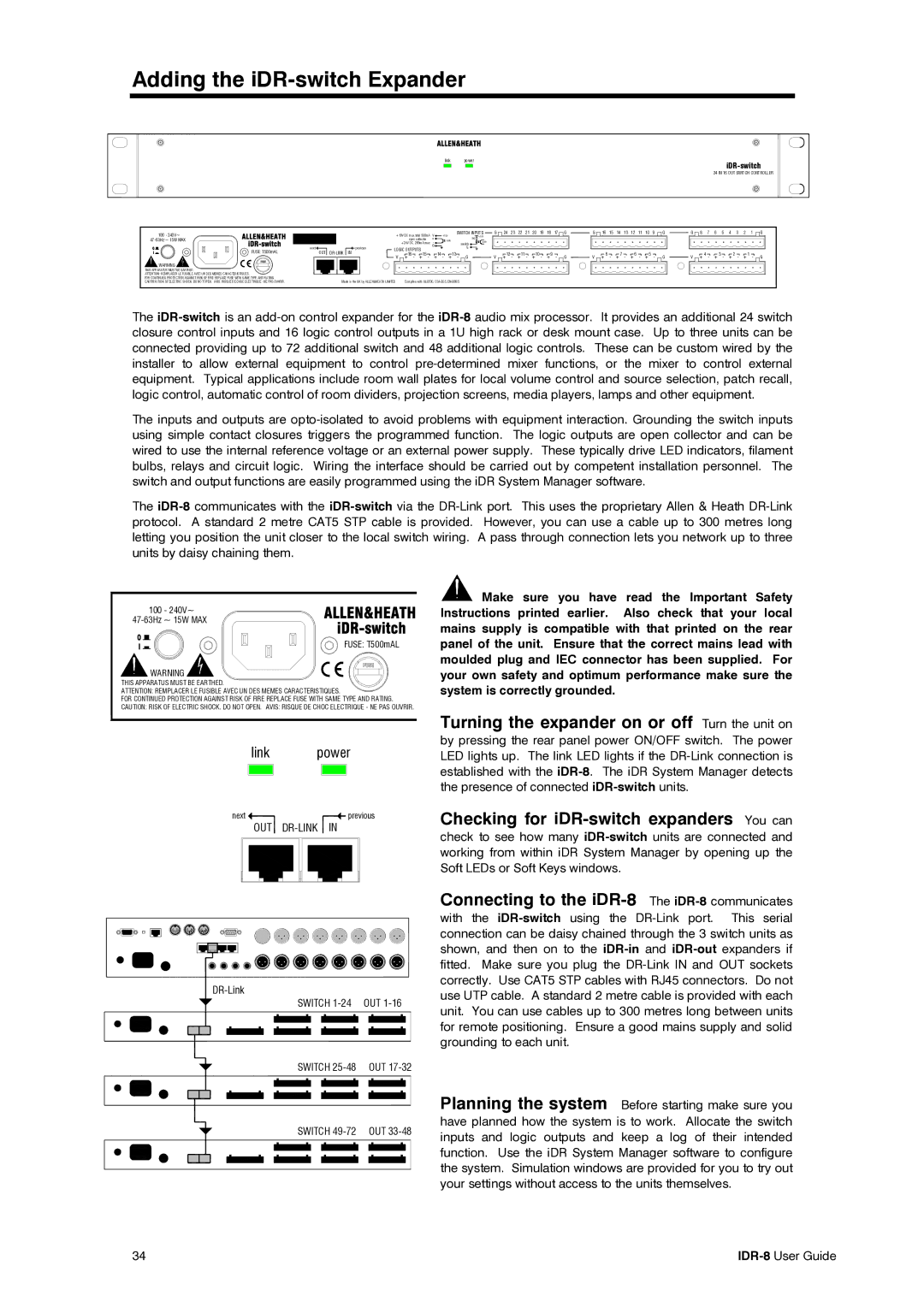 Compex Systems AP4530 manual Adding the iDR-switch Expander, Checking for iDR-switch expanders You can 