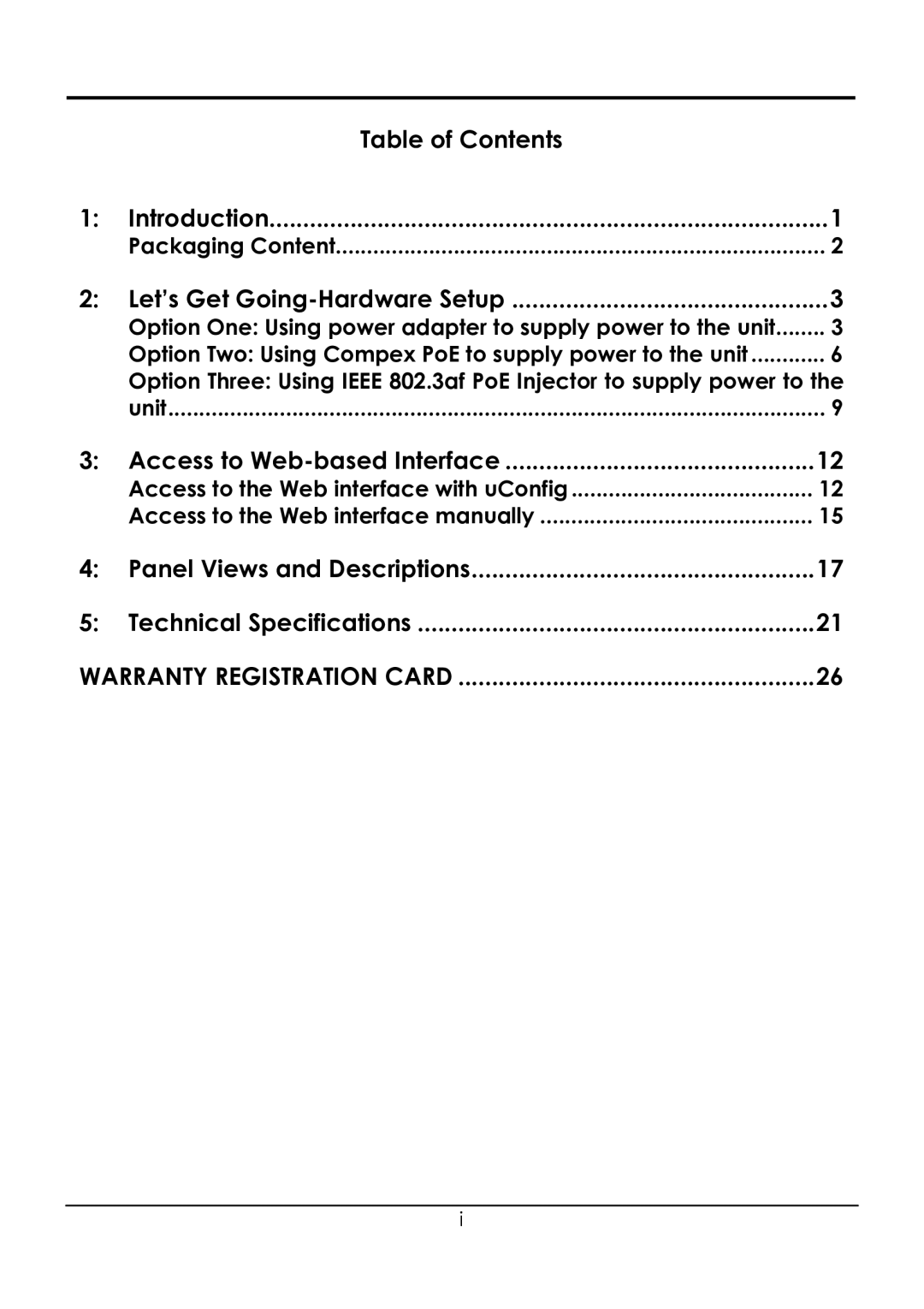 Compex Systems NetPassage WP18 manual Packaging Content, Unit 