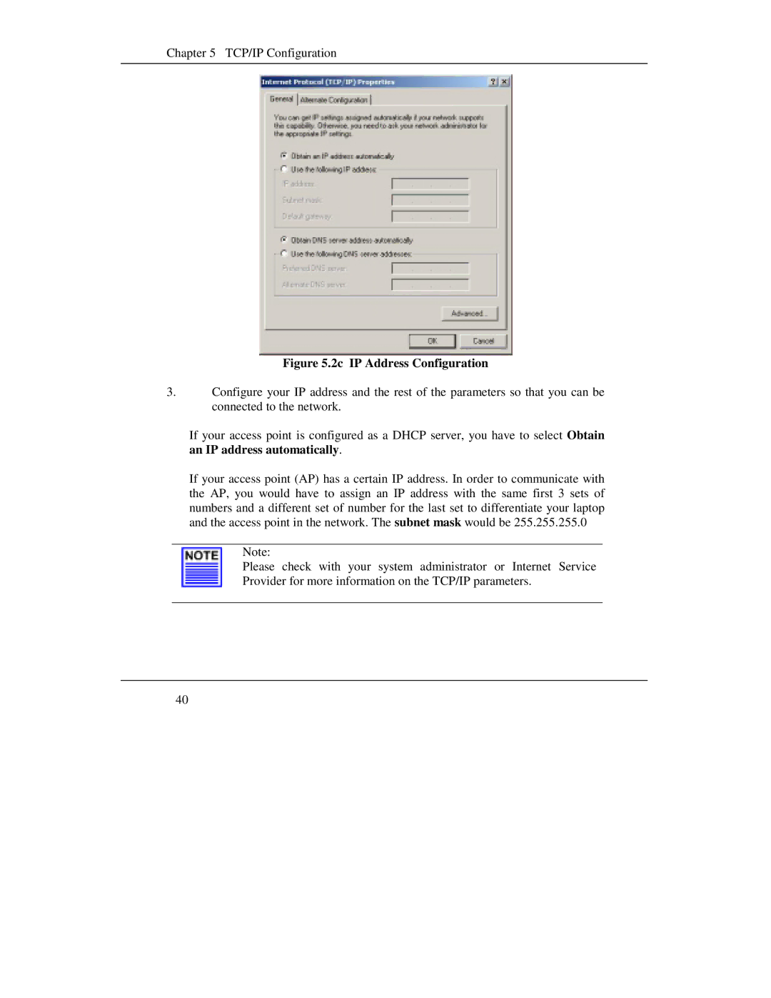 Compex Systems WL11A+ manual 2c IP Address Configuration 