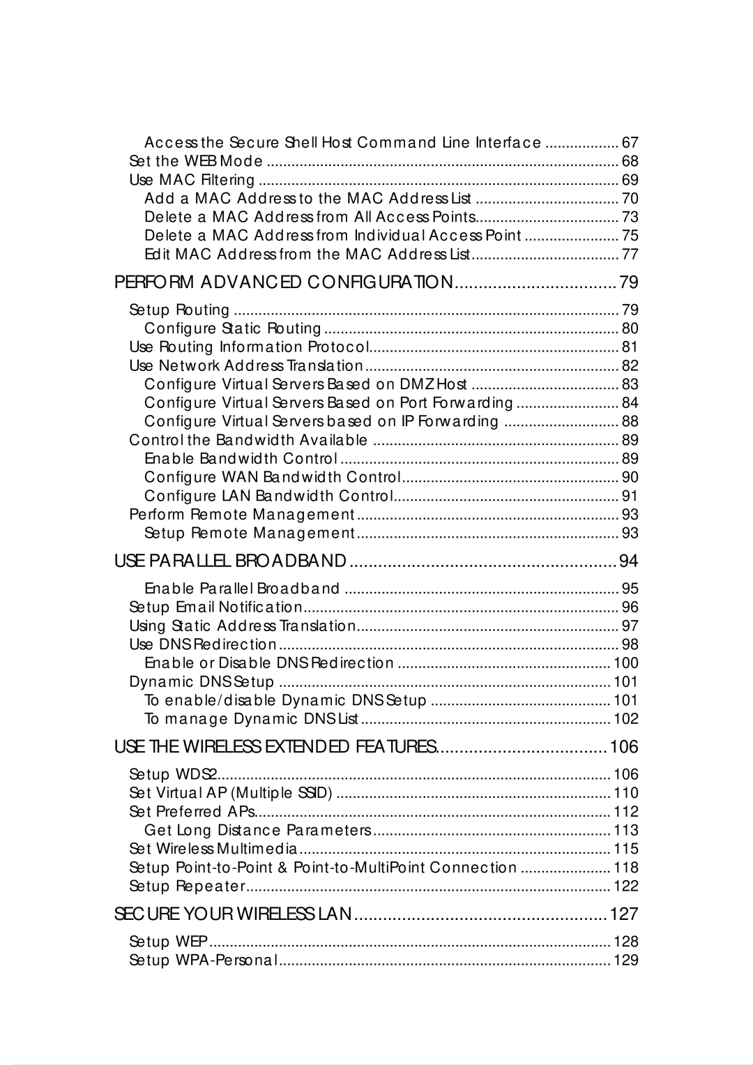 Compex Systems WPE53G manual 106 