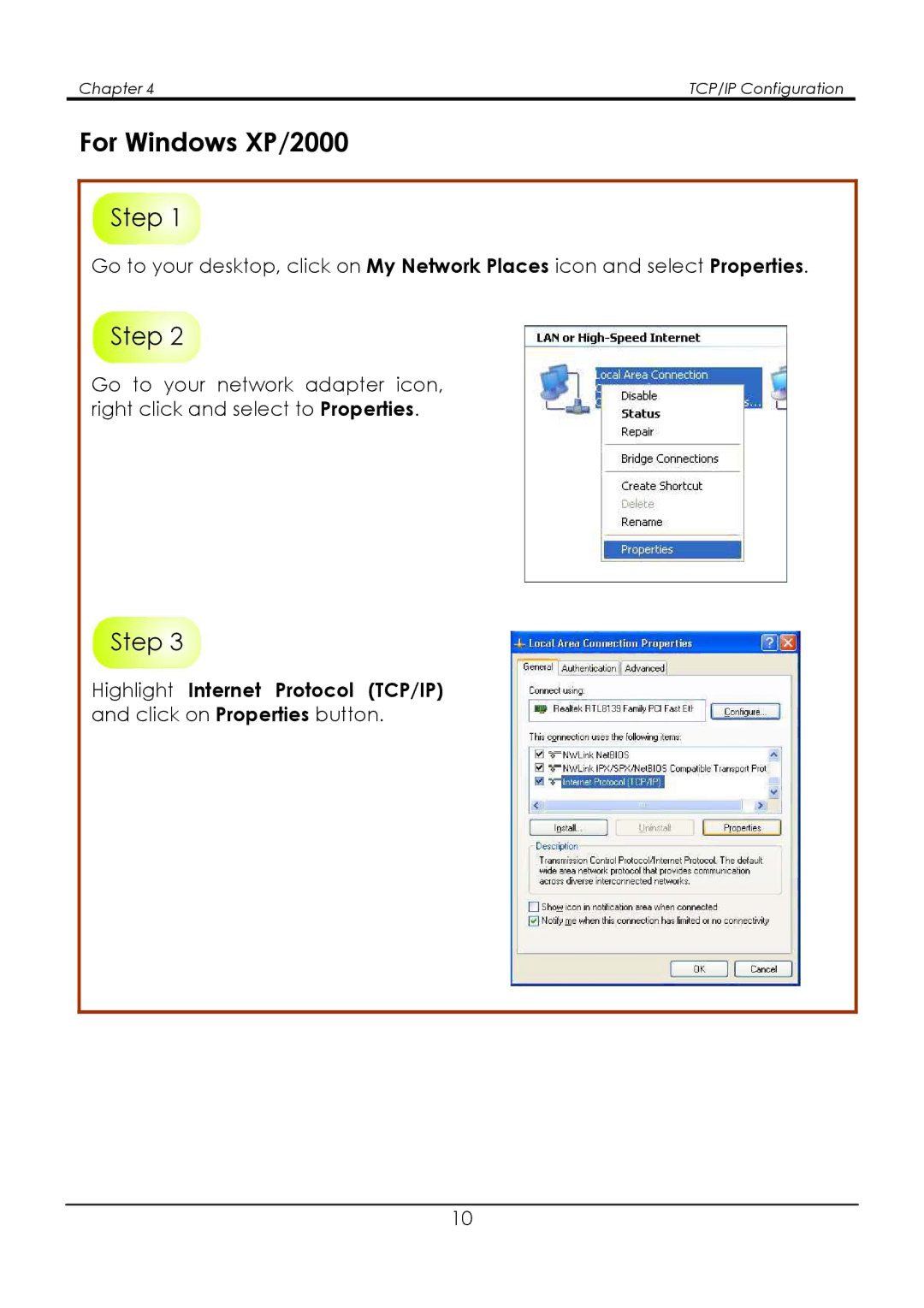 Compex Systems WPE54G manual For Windows XP/2000 