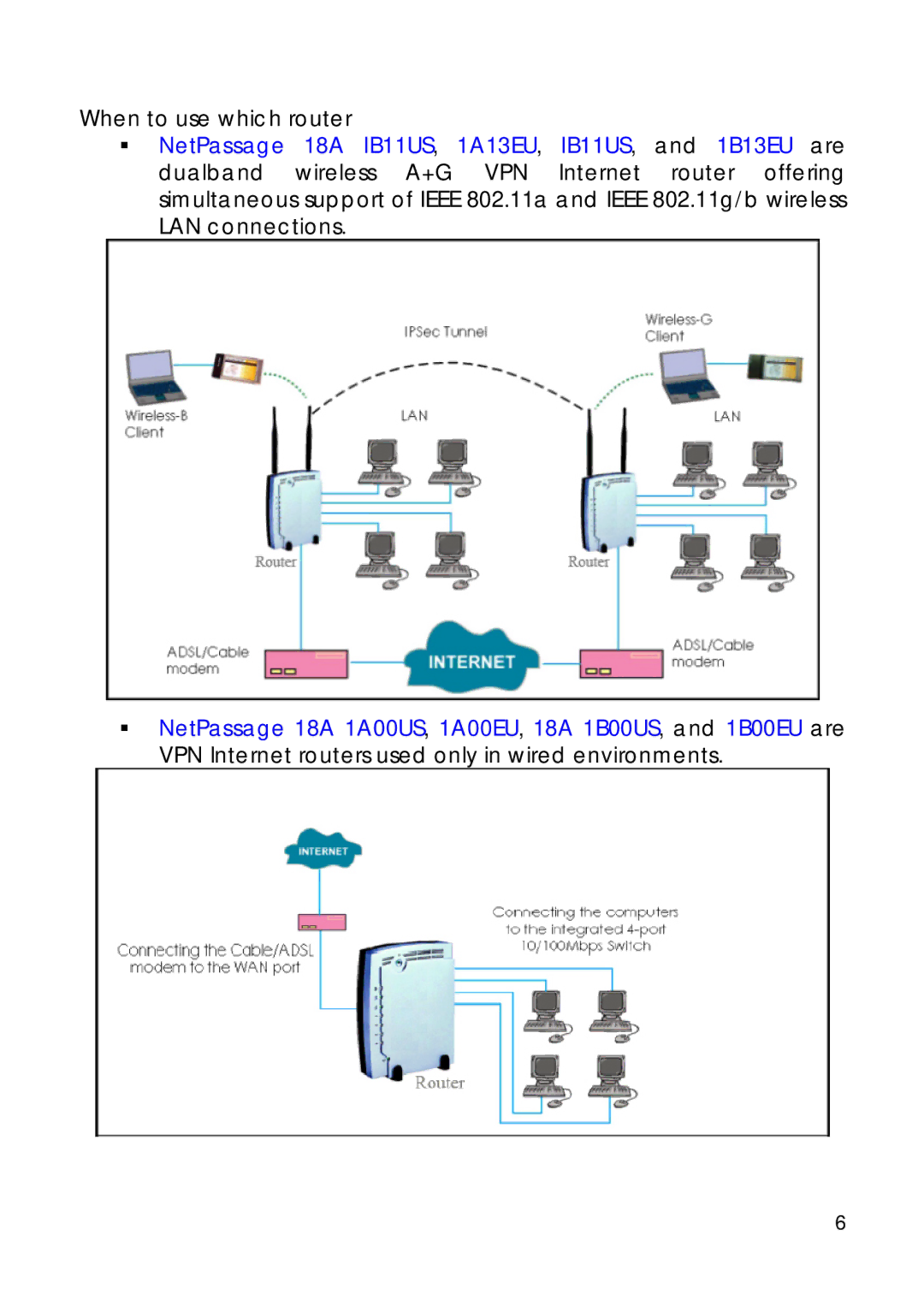 Compex Technologies 18A manual When to use which router 