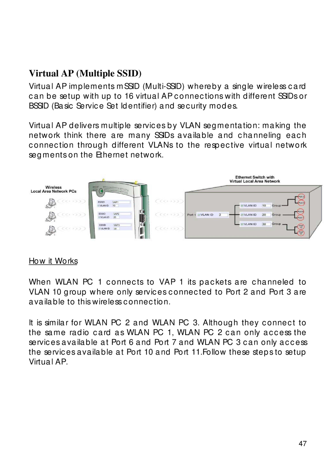 Compex Technologies 18A manual Virtual AP Multiple Ssid 