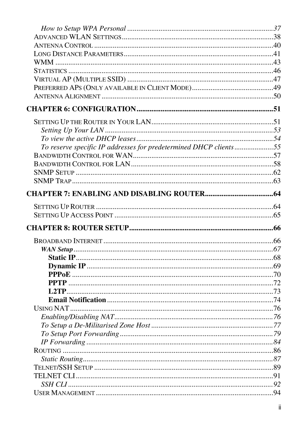 Compex Technologies 18A manual Enabling and Disabling Router 