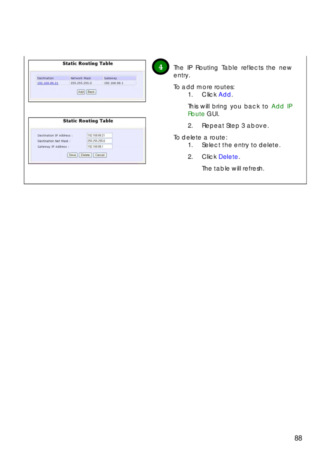 Compex Technologies 18A manual Route GUI 