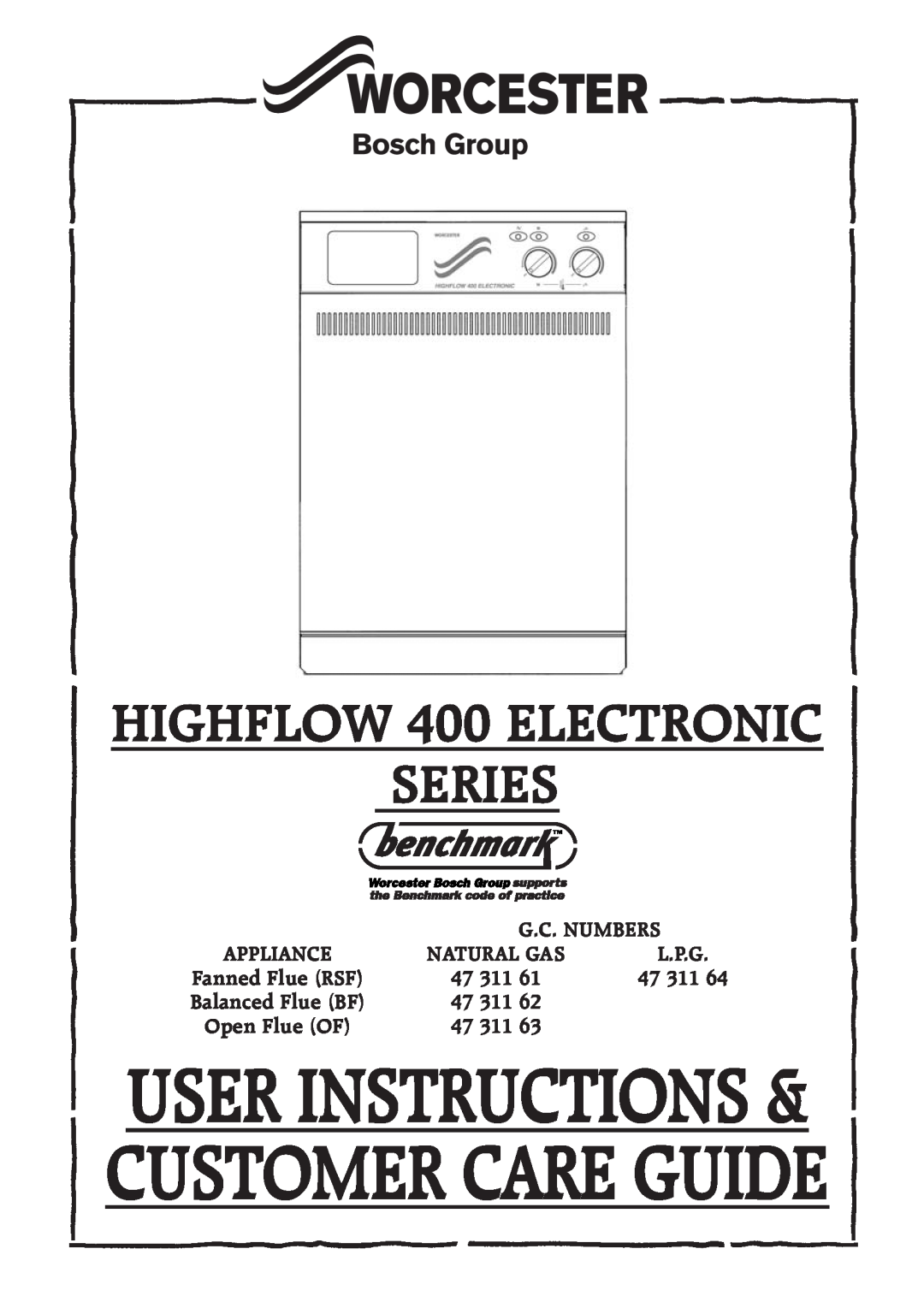 Compex Technologies manual Series, User Instructions & Customer Care Guide, HIGHFLOW 400 ELECTRONIC, G.C. Numbers 