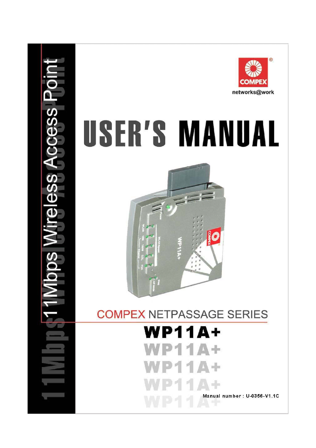 Compex Technologies WP11A+ manual 