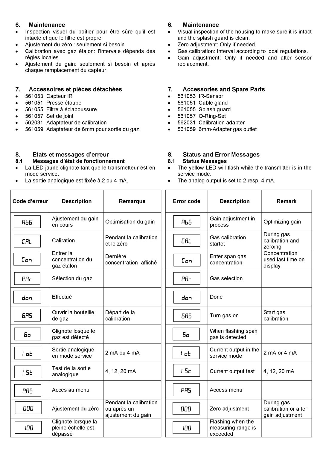 Compur 501 IR manual Iot, ISt, 000, 100 