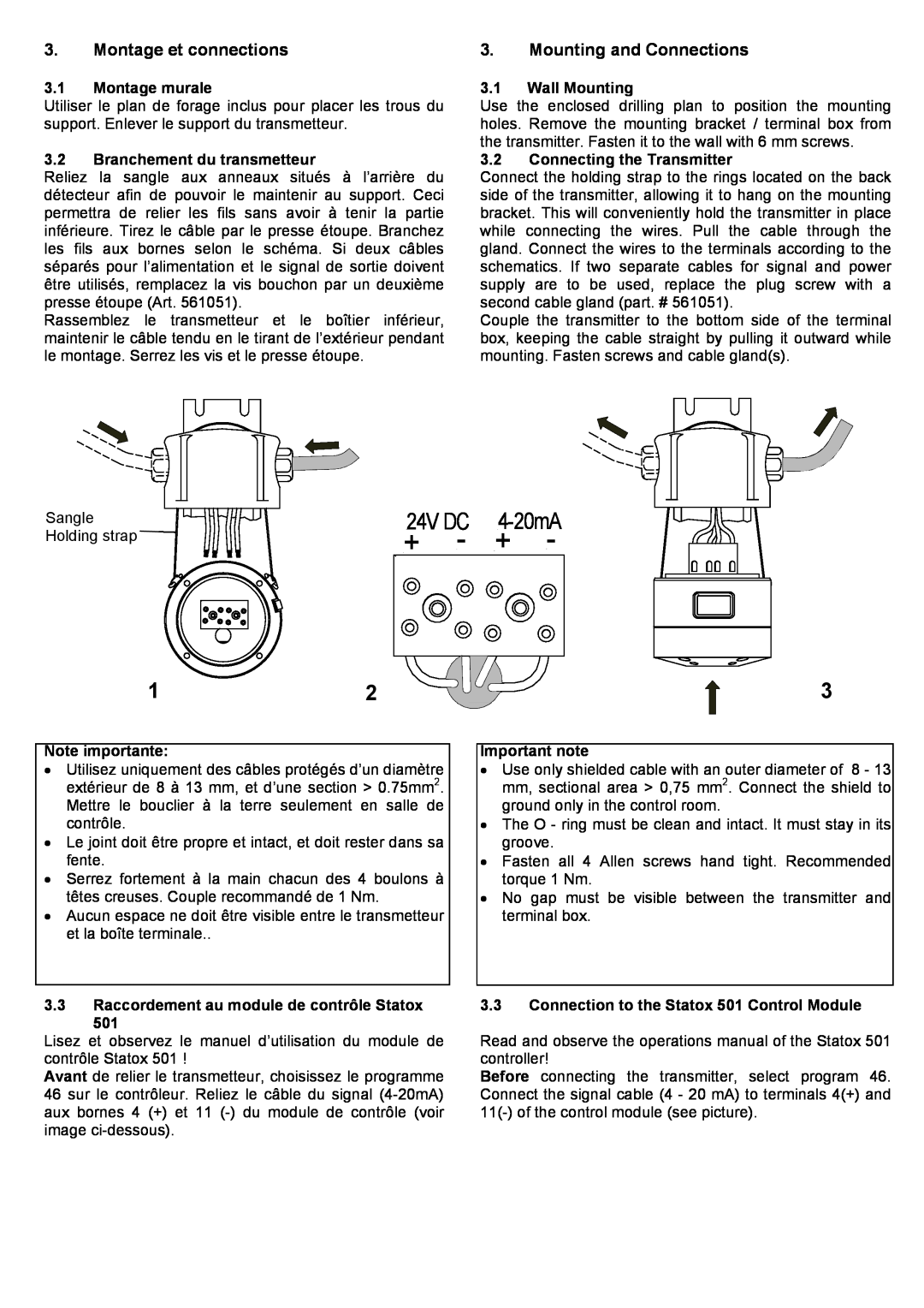 Compur 501 IR manual 24V DC, 4-20mA 