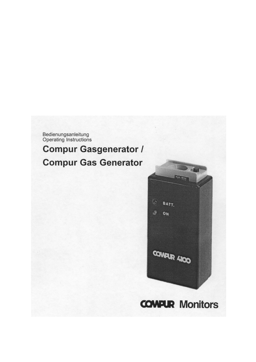 Compur Gas Generator manual 