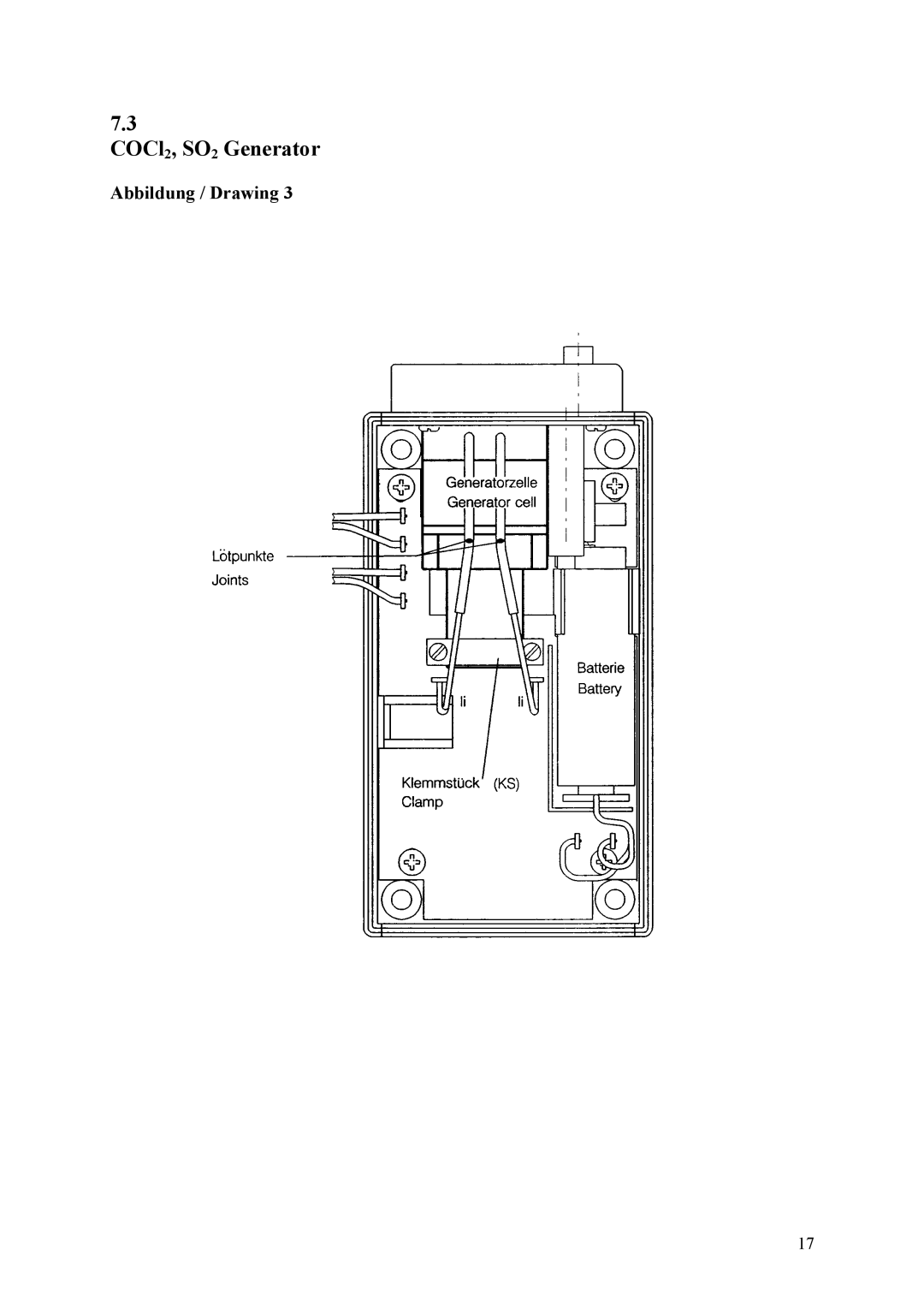 Compur Gas Generator manual COCl2, SO2 Generator 