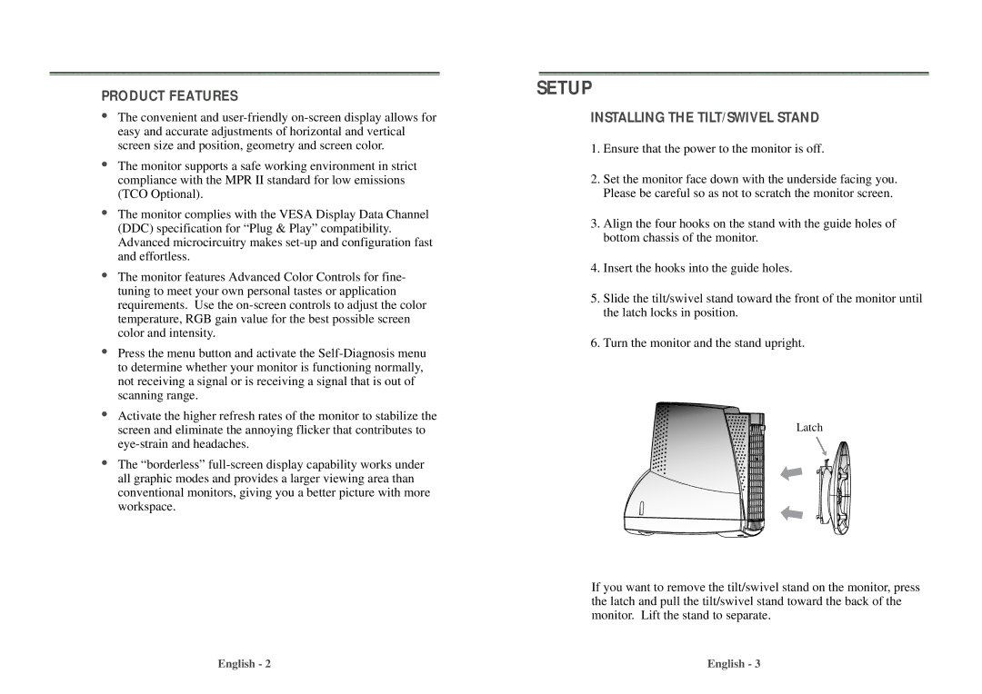 Computer Tech Link 7dln manual Setup 