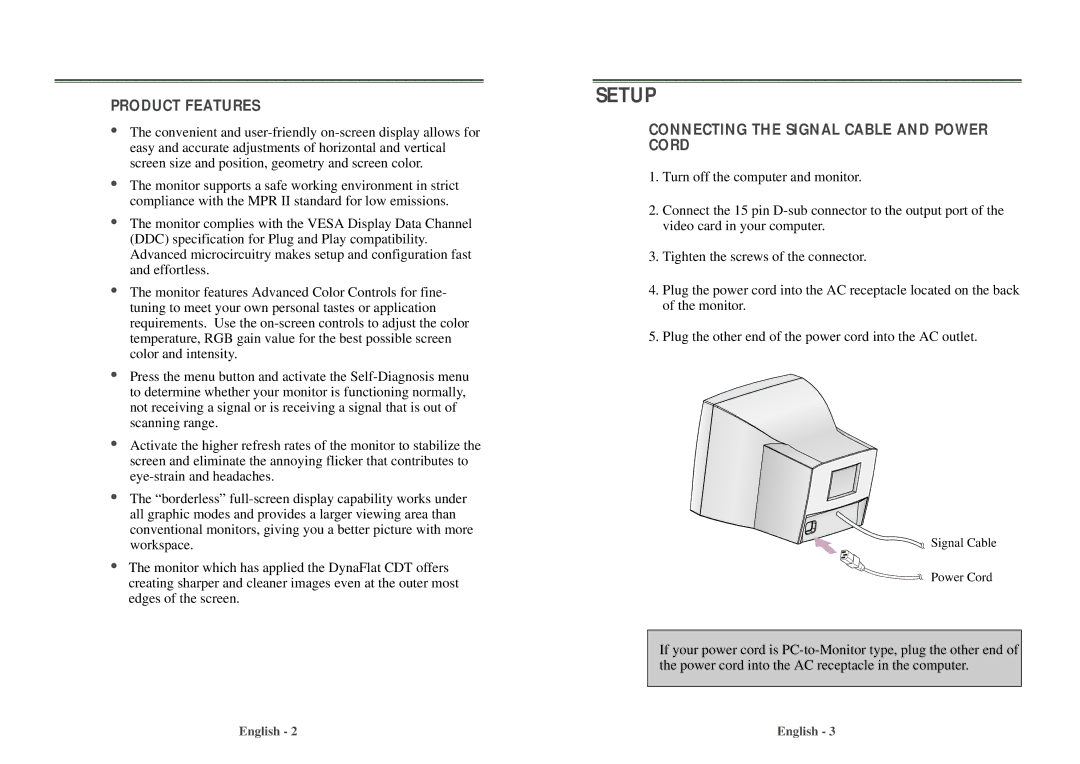 Computer Tech Link 910TF manual Setup 