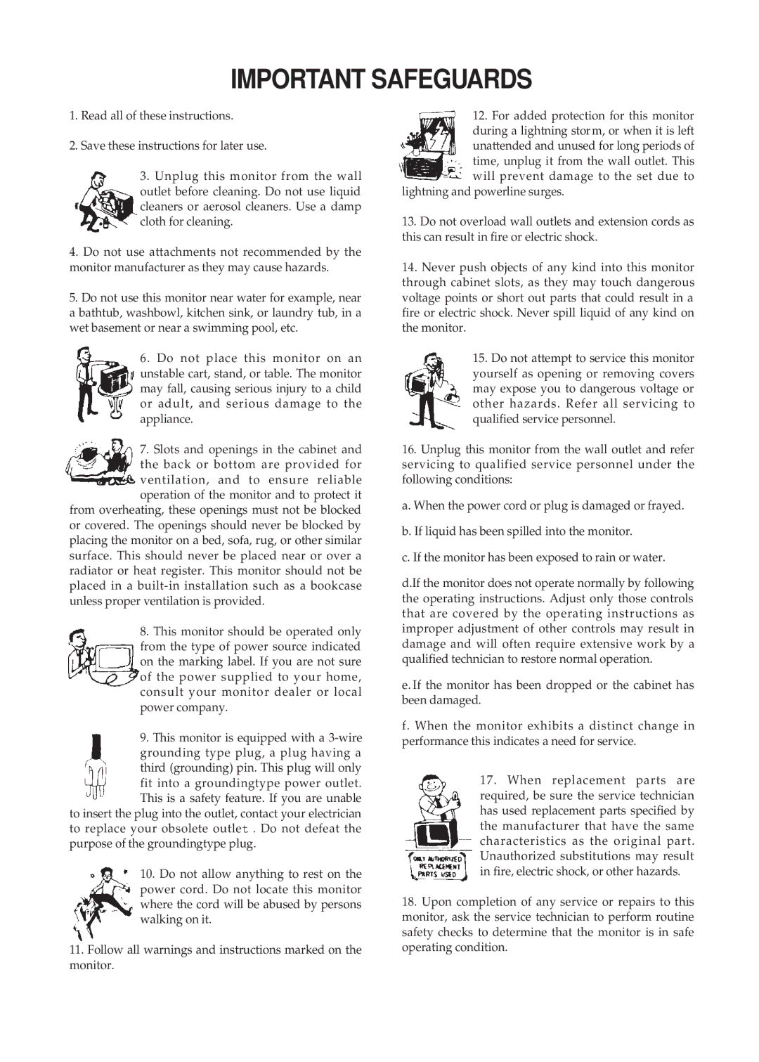 Computer Tech Link CTL 5xn user manual Important Safeguards 