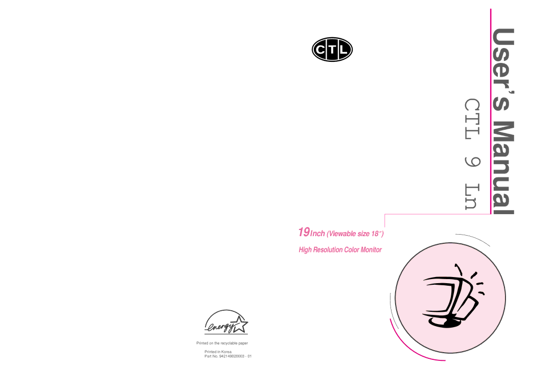 Computer Tech Link CTL9Ln user manual User s Manual 