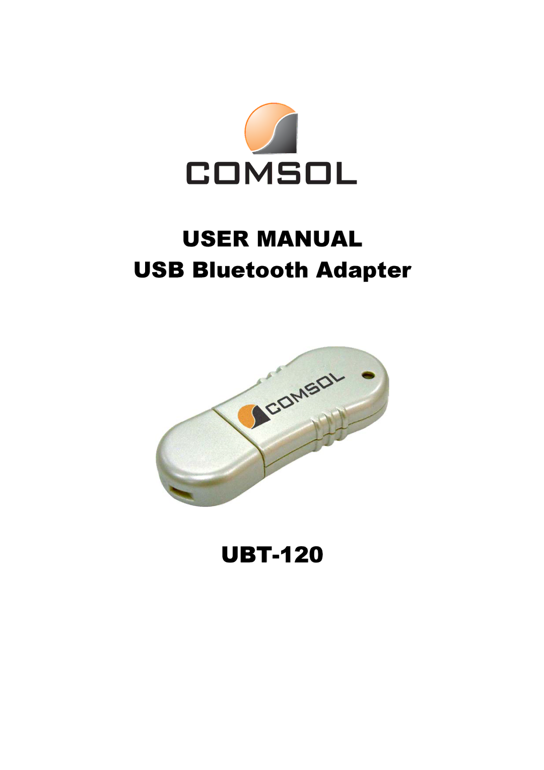 COMSOL user manual USB Bluetooth Adapter UBT-120 