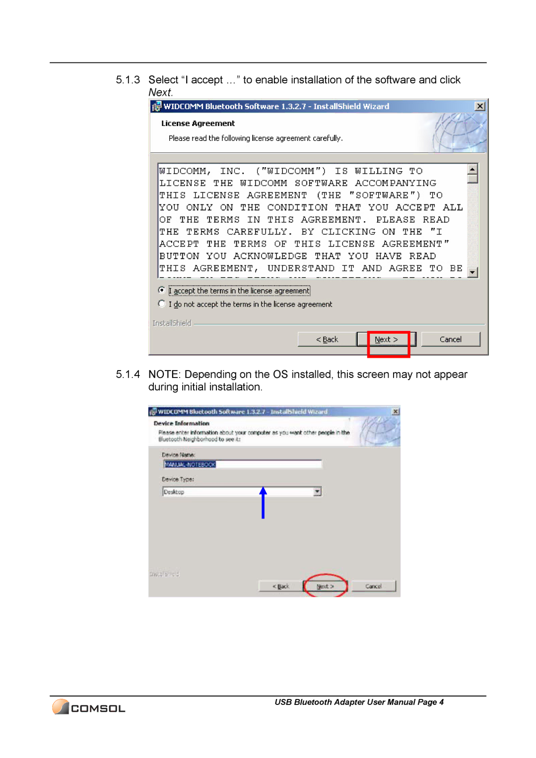 COMSOL UBT-120 user manual 