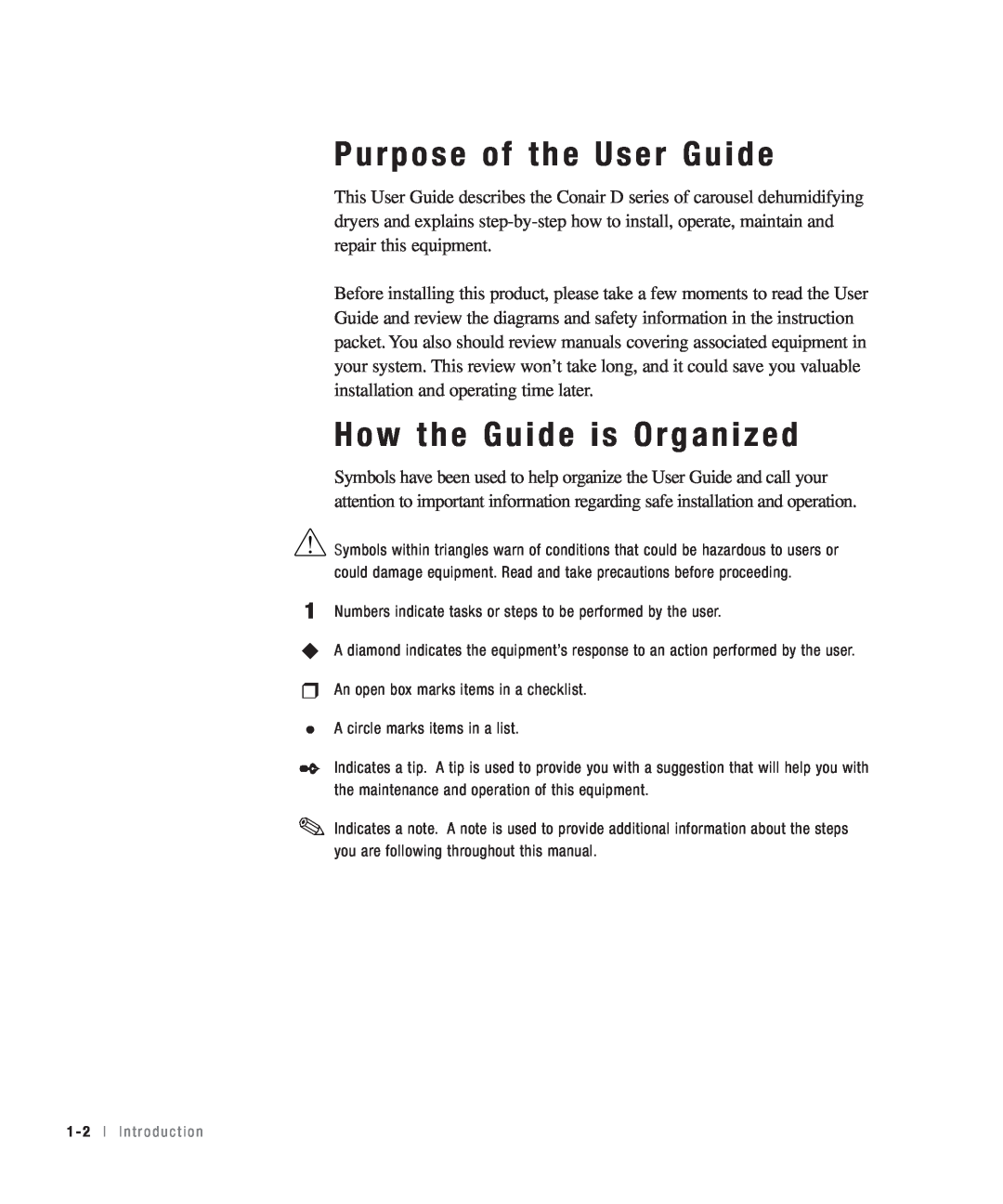 Conair 50, 25, 15, 100 specifications Purpose of the User Guide, How the Guide is Organized 