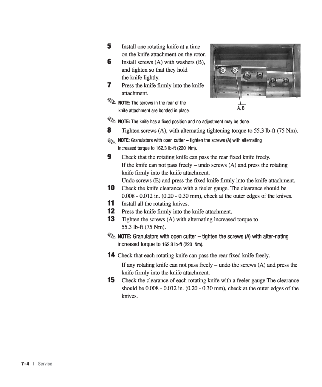 Conair CHS-810 manual Install screws A with washers B, and tighten so that they hold 