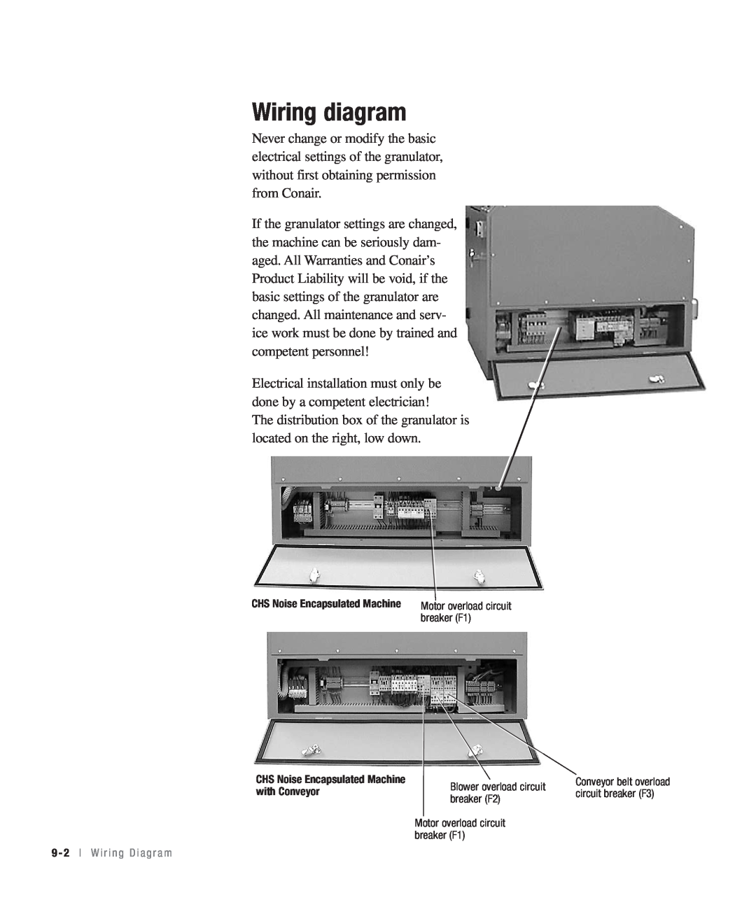 Conair CHS-810 manual Wiring diagram 