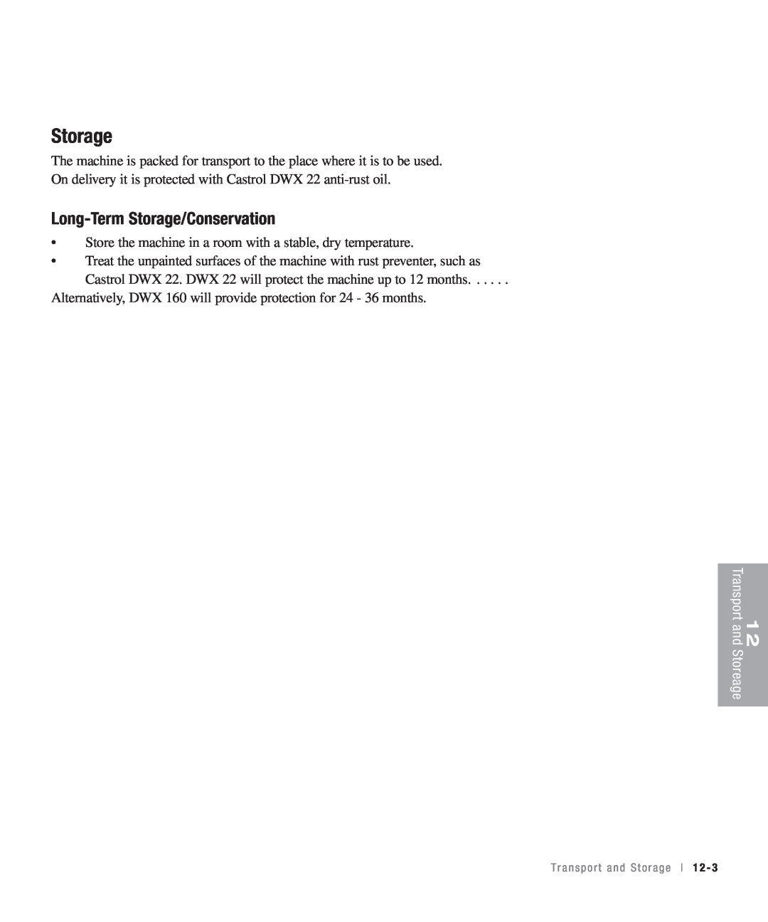 Conair CHS-810 manual Long-Term Storage/Conservation 