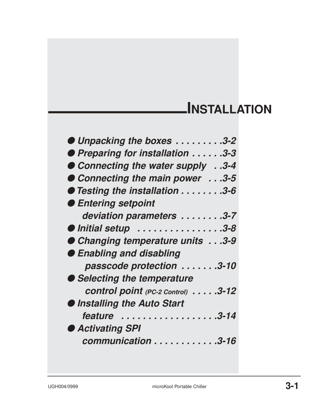 Conair MPW, MPA manual Installation 