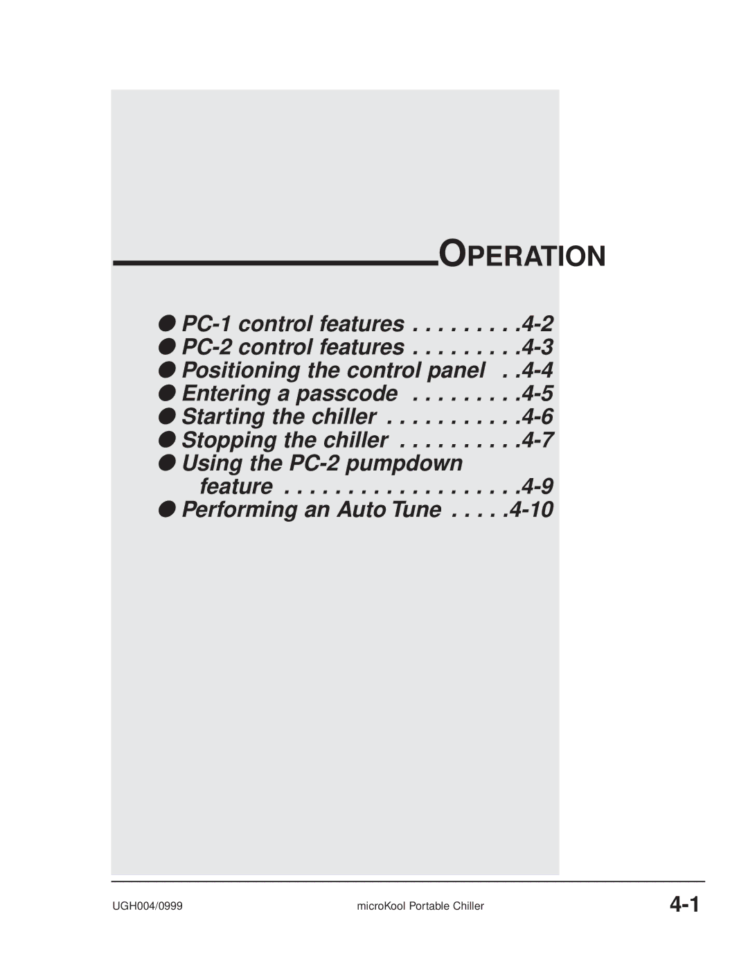 Conair MPW, MPA manual Operation 