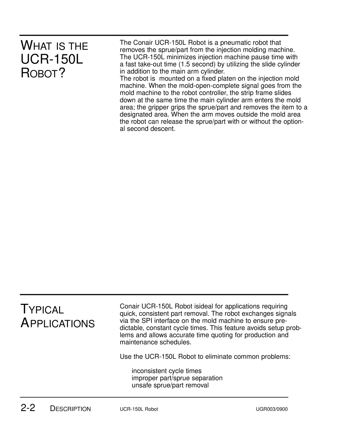 Conair UGR003/0800 manual What is, Robot?, Typical Applications 