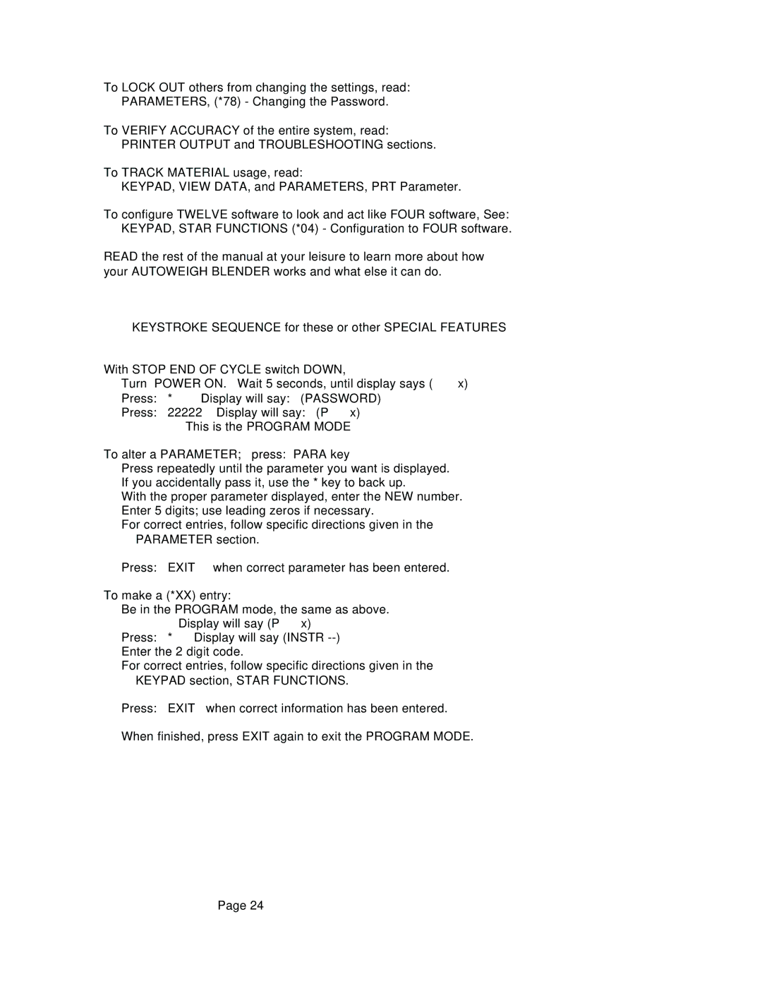 Conair GB, WSB manual Wait 5 seconds, until display says Press Display will say 