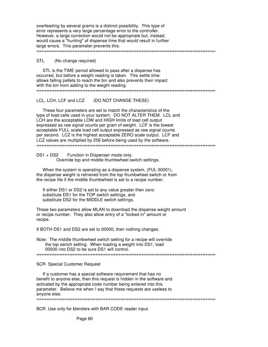 Conair GB, WSB manual Stl, Do not Change These 