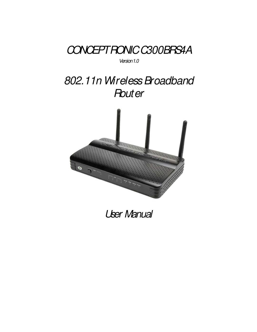 Conceptronic user manual Conceptronic C300BRS4A 