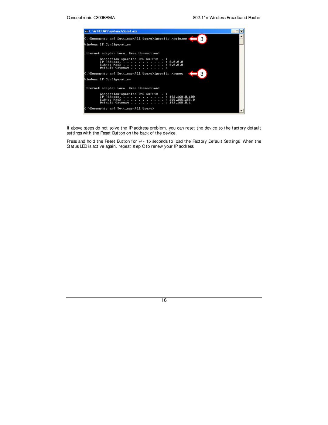 Conceptronic user manual Conceptronic C300BRS4A 