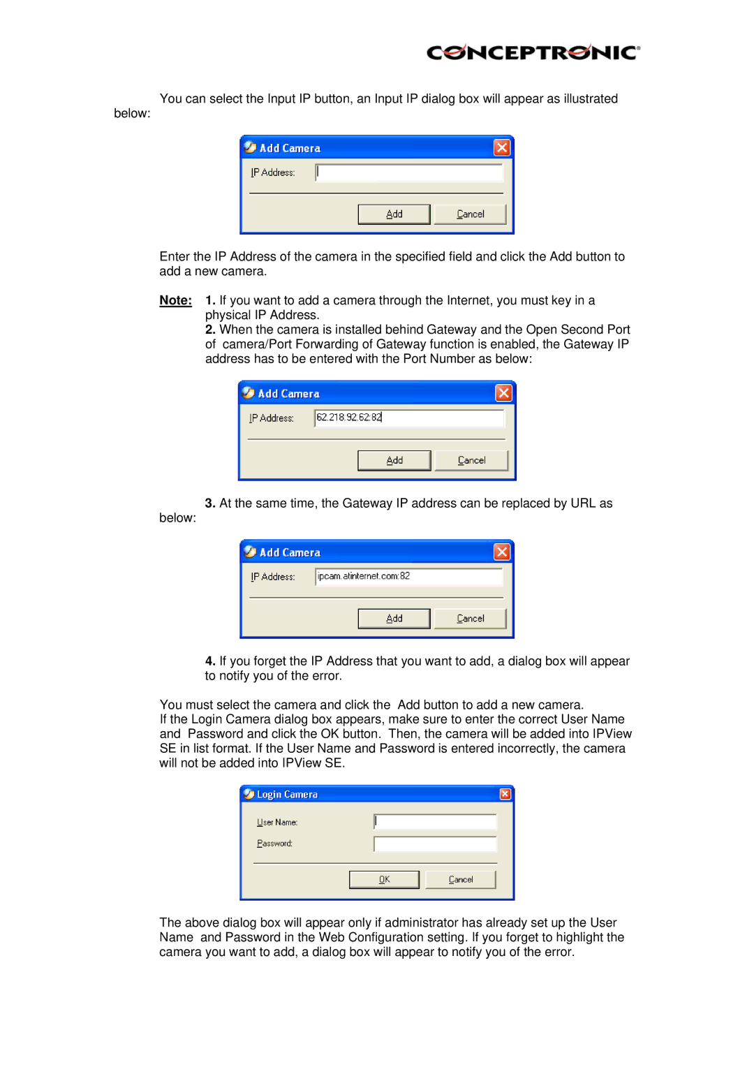 Conceptronic Conceptronic, CNETCAM, C54NETCAM manual 