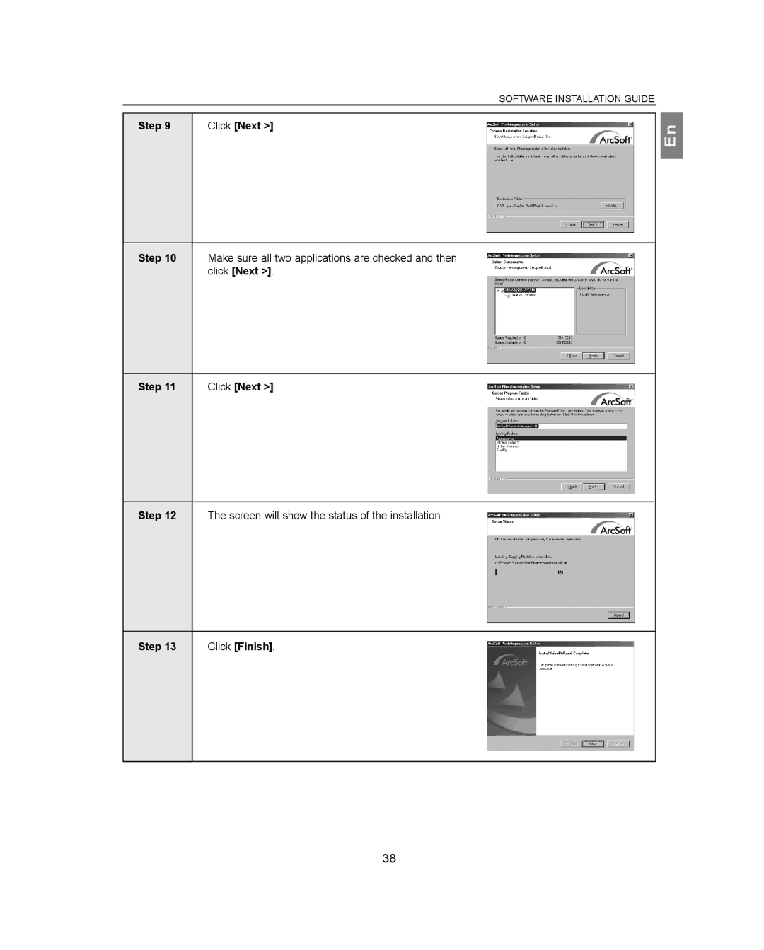 Concord Camera 3040AF manual Make sure all two applications are checked and then 