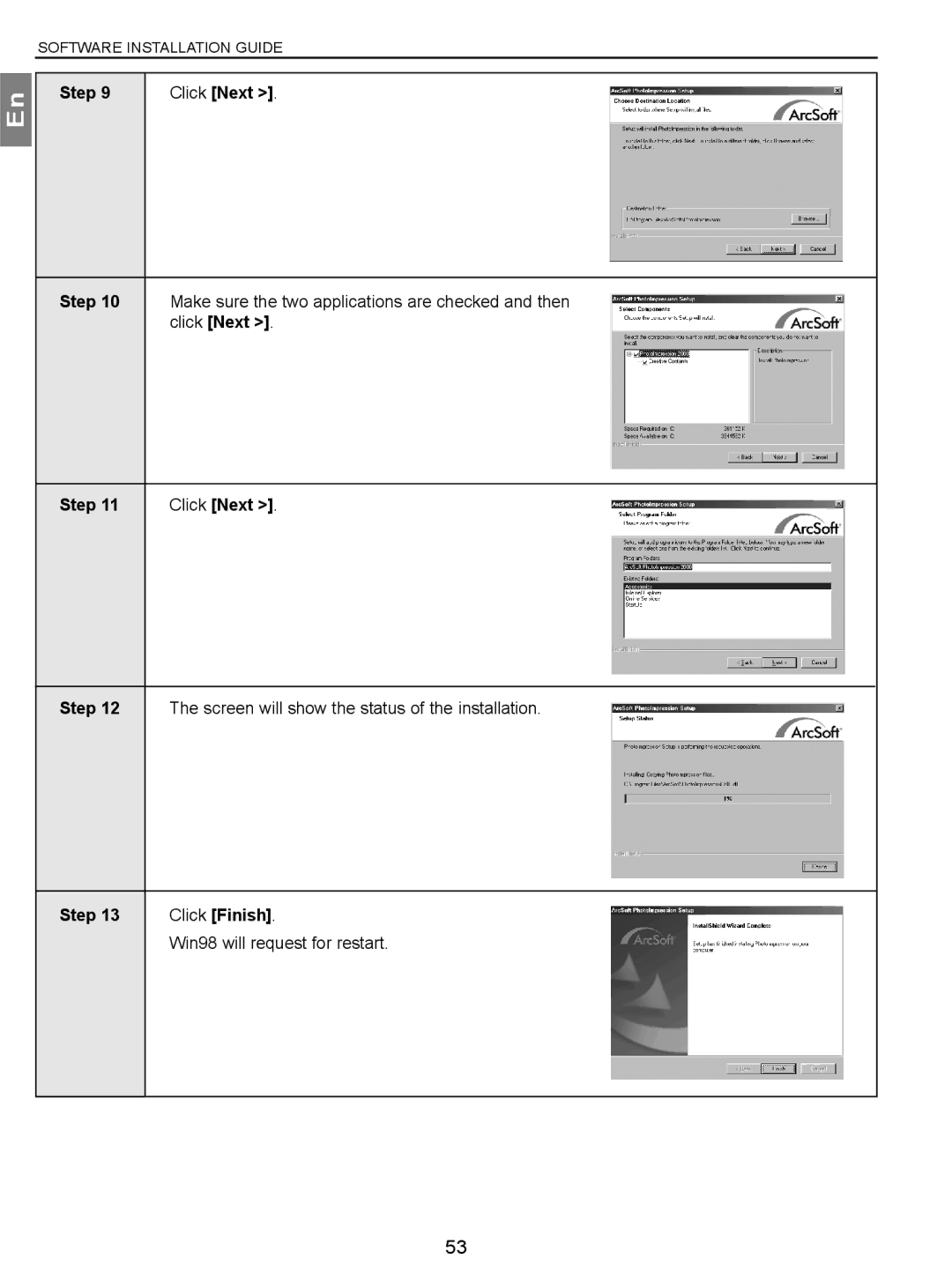 Concord Camera 3.1 Megapixels Digital Camera manual Make sure the two applications are checked and then 