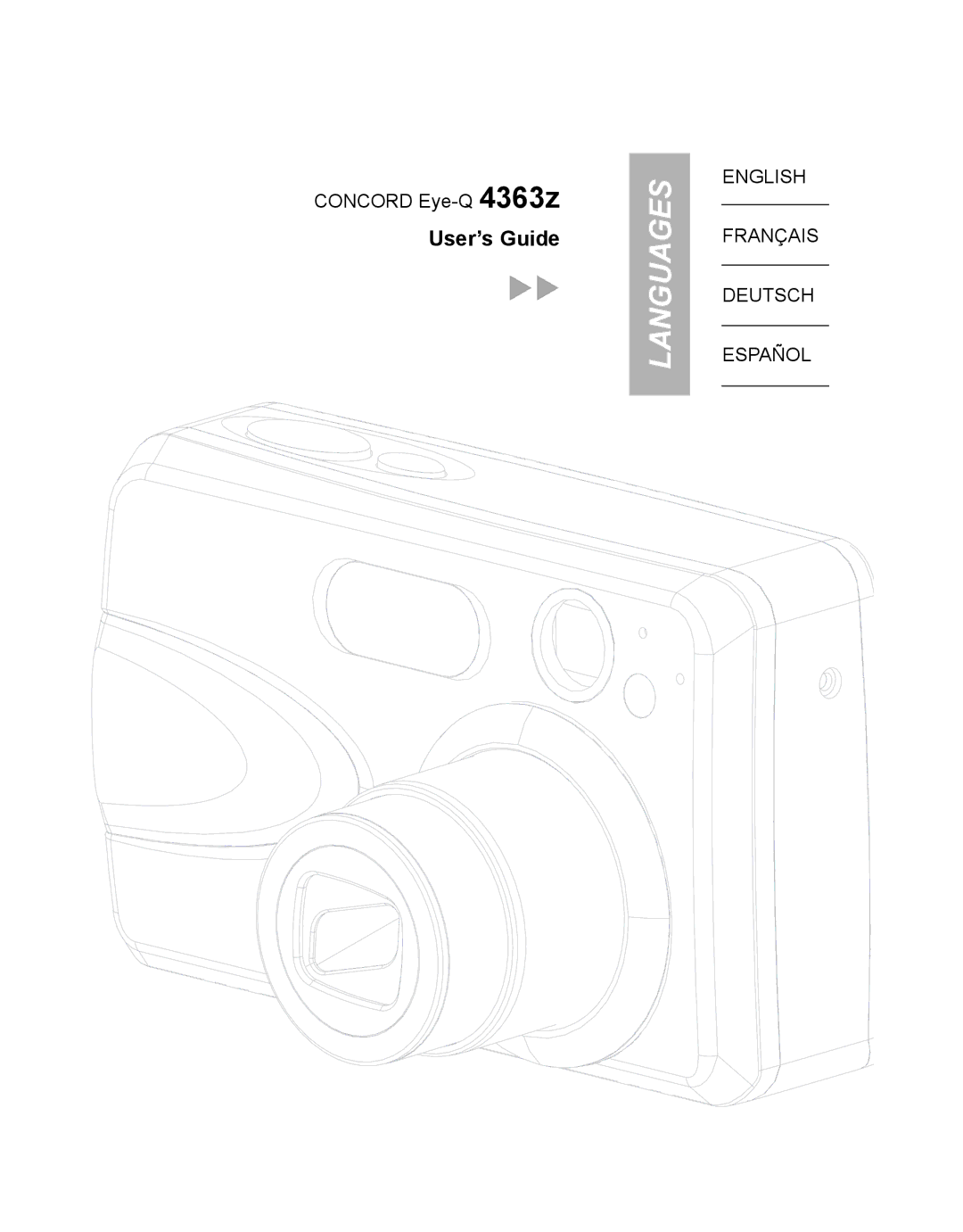 Concord Camera 4363z manual Languages 