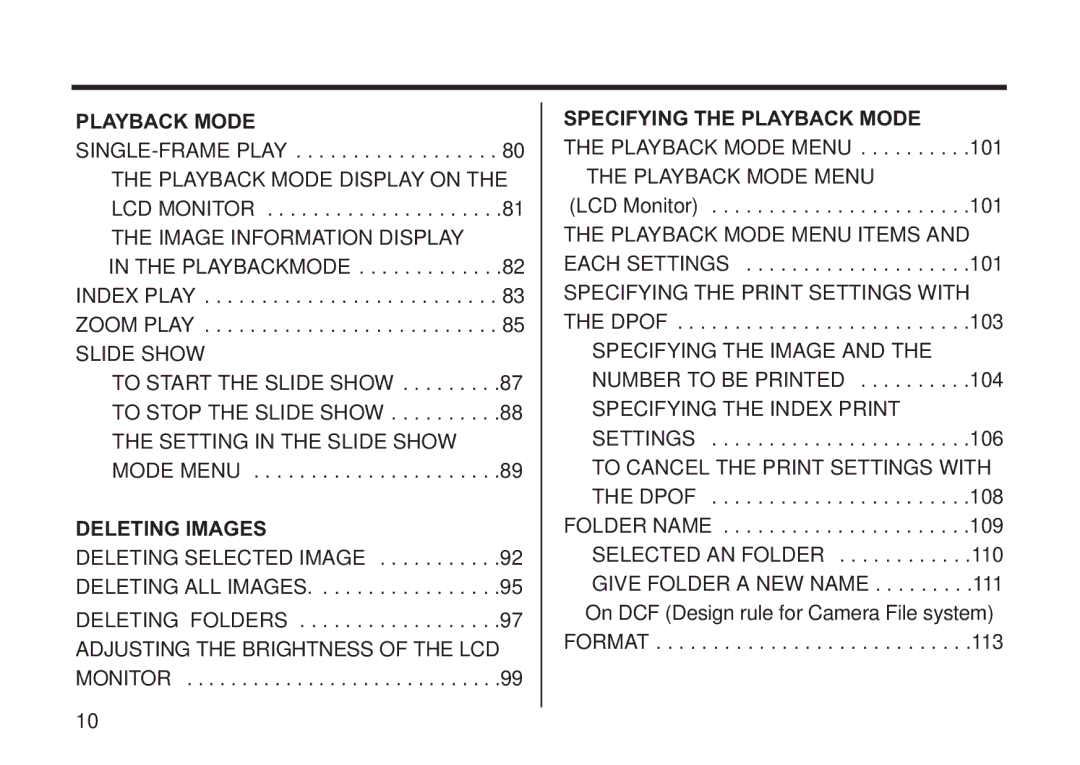 Concord Camera 5330z manual Deleting Images, Specifying the Playback Mode 