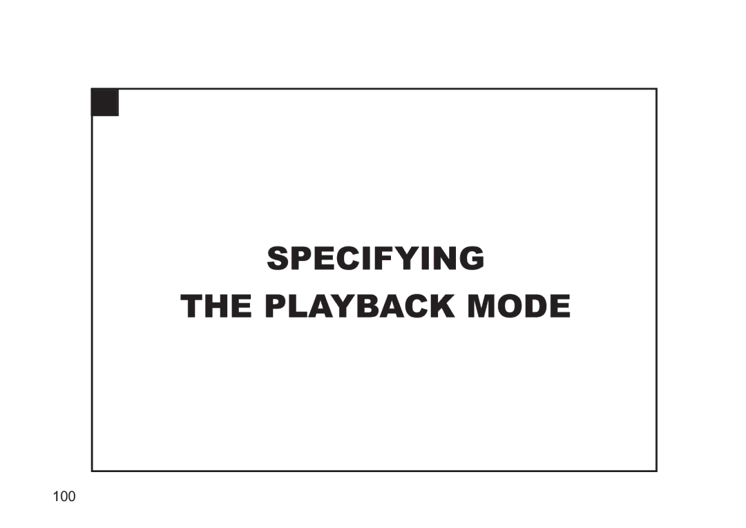 Concord Camera 5330z manual Specifying Playback Mode 