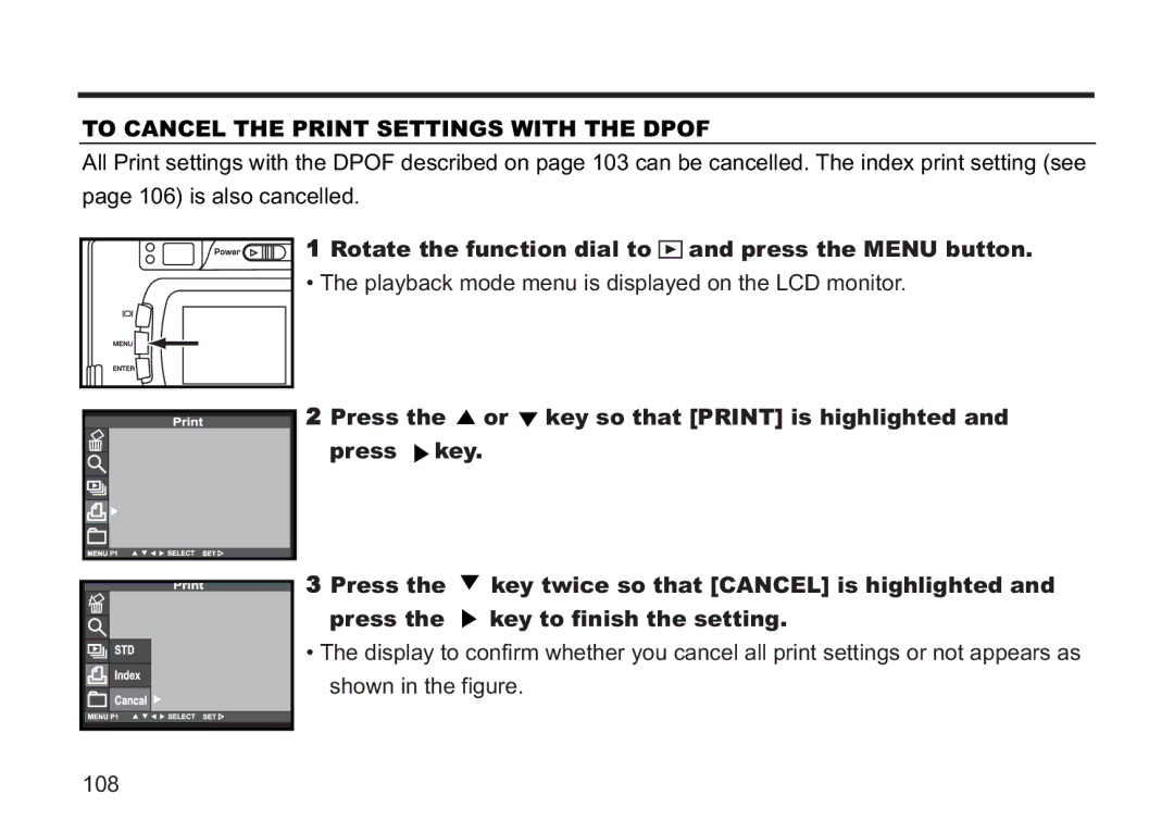 Concord Camera 5330z manual To Cancel the Print Settings with the Dpof 