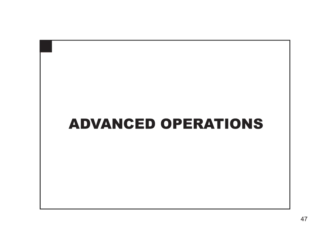 Concord Camera 5330z manual Advanced Operations 