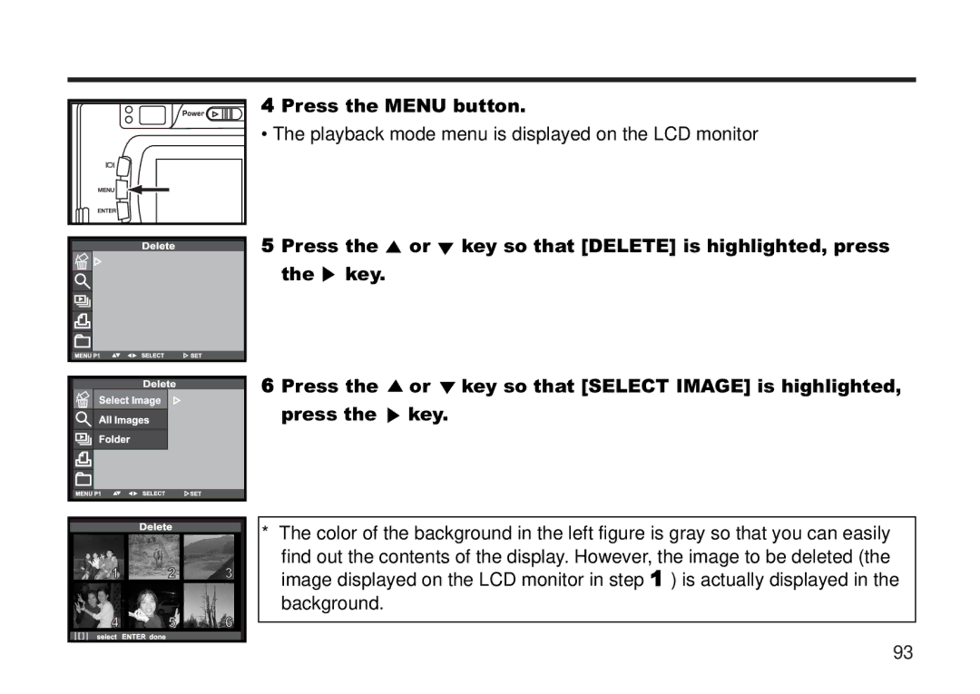 Concord Camera 5330z manual Press the Menu button 